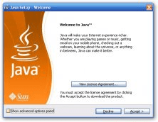 Java installation welcome