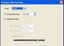 MP3 Advanced Output Configuration