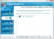 Registry Restore Window