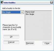 Window For Selecting Multiple Buddies