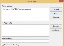 FTP Upload Window