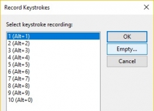 Record Keystrokes
