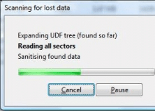 Scanning for lost data window