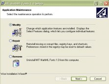 Application maintenance