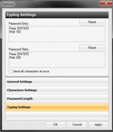 Typing Settings