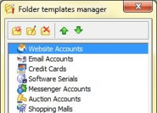 Folder templates manager