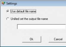 Output File Name Settings