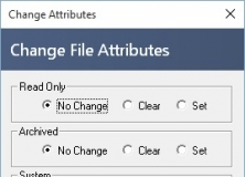 Change file attributes