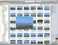 The main window shows useful thumbnails of the images.