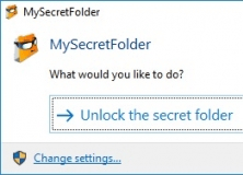 Unlock the secret folder
