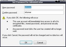 Unshadowed password by the program