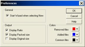 Preferences window