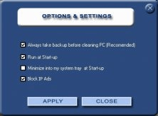 settings window