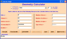 Geometry calculator