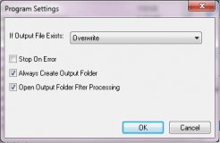 File-overwritting settings