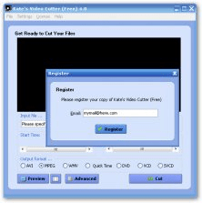 The very first screen. You can't ignore the 'register' window, but you can specify a fake email.
