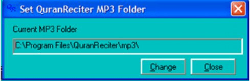 Option to select folder.