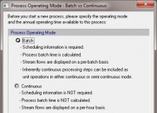Process Operating Mode