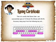 Typing Certificate