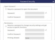 Setting password