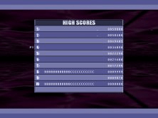 High Scores Screen