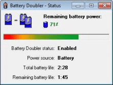 Remaining battery power