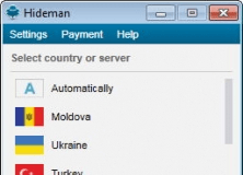 Selecting Country or Server
