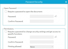 Password Security Window