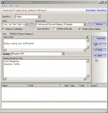 Advanced Find and Replace: screenshots - Software Informer