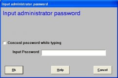Configurations protected with a password