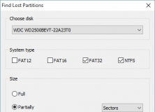 Find lost partitions