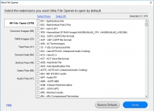 File Associations Window