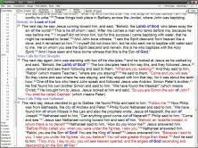 BerBible-Search results and Words of Christ in red