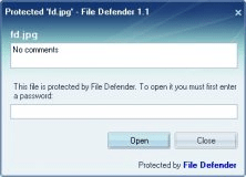 Opening a protected file