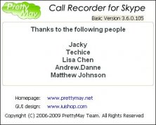 About PrettyMay Call Recorder for Skype - Basic