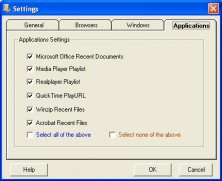 Application history remover