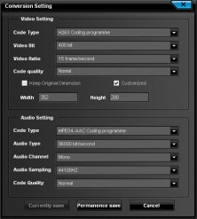 Format-Specific Settings