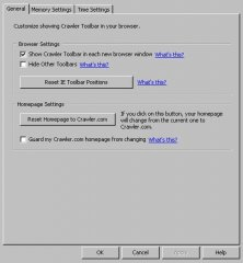Settings window
