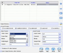 Video codec selection