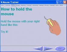 Holding the mouse