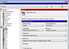 Settings for the PDF Format as Output