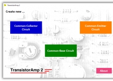 Start screen of TransistorAmp 2