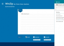 Send very large files – up to 2GB with a premium account - via email with ZipSend integration.