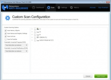 Custom Scan Configuration