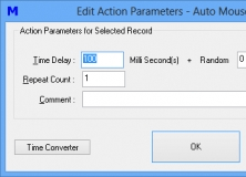 Edit Action Parameters