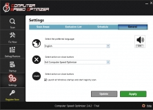 Settings Section