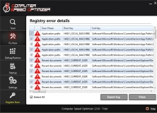 Registry Error Details