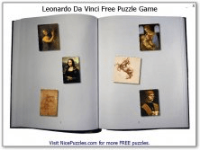 Da Vinci Puzzle-Startup screen