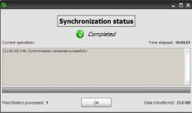 Sync status