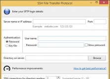 SFTP Configuration Window